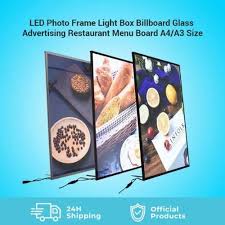 Premium LED Slim Light Box – Backlit Poster Display Frame