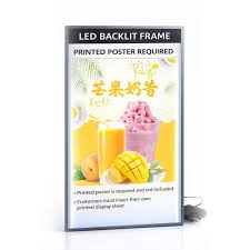 Premium LED Slim Light Box – Backlit Poster Display Frame