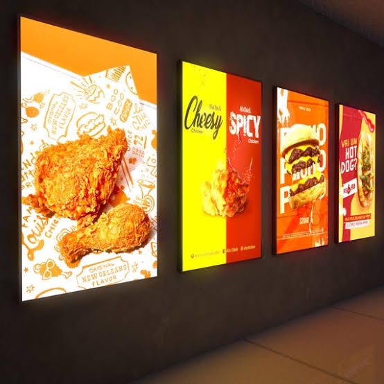 Premium LED Slim Light Box – Backlit Poster Display Frame