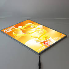 Premium LED Slim Light Box – Backlit Poster Display Frame