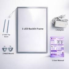 Premium LED Slim Light Box – Backlit Poster Display Frame