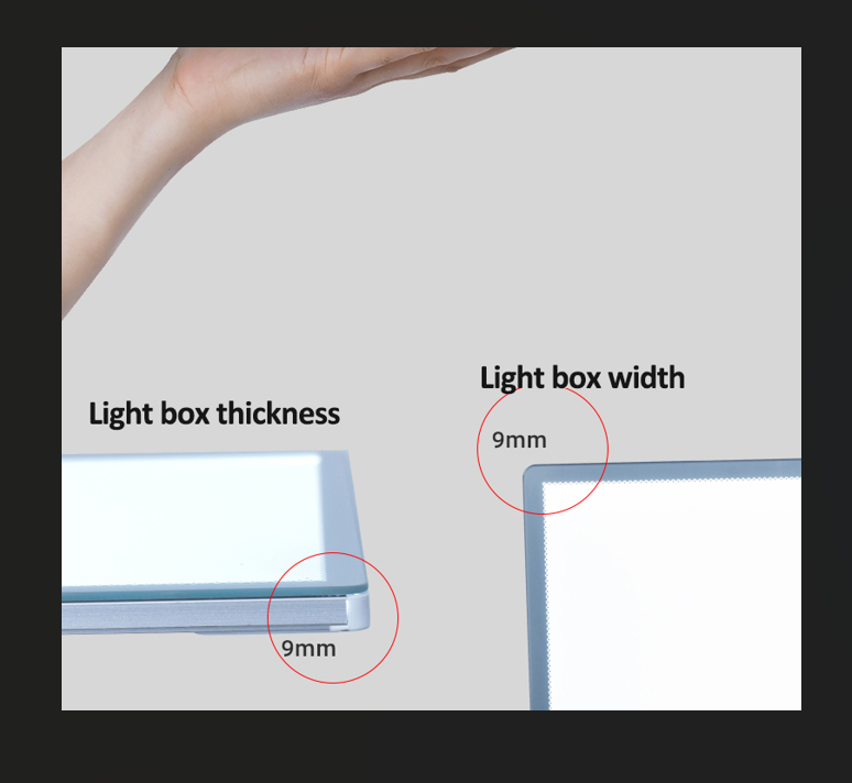 Premium LED Slim Light Box – Backlit Poster Display Frame