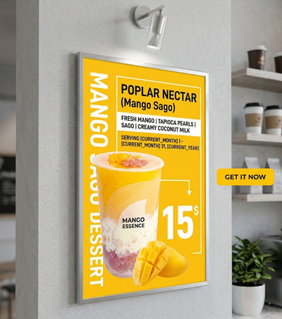 Premium LED Slim Light Box – Backlit Poster Display Frame
